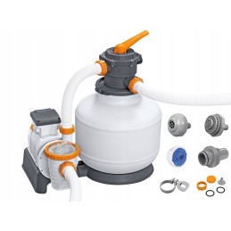 Bestway efektyvus smėlio siurblys baseinui, žarnų jungtys 11355 lh 58486