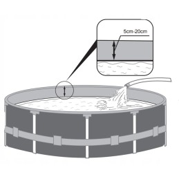 Sodo baseino 305x76 siurblio filtro bestway rėmo rinkinys max šeima