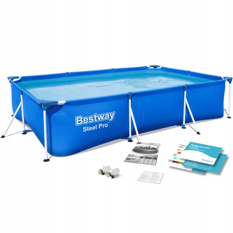 Frame garden pool 300 x 201 x 66 cm 5in1 bes