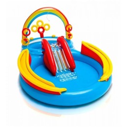 Pripučiama vaivorykštės žaidimų aikštelė 297 x 193 x 135 cm intex