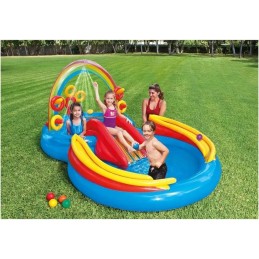 Pripučiama vaivorykštės žaidimų aikštelė 297 x 193 x 135 cm intex