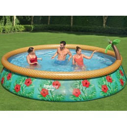 Bestway išsiplėtimo baseinas su siurbliu ir filtru 457 84 cm 15 pėdų fontanas