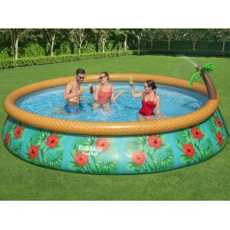 Bestway išsiplėtimo baseino didelis 457 x 84 cm 15 pėdų dušo siurblys
