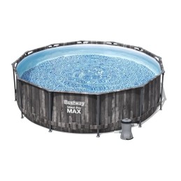 5614x rėmo sodo baseinas 366x100 su siurblio filtro kopėčiomis xxl bestway