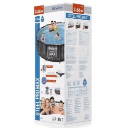 5614x rėmo sodo baseinas 366x100 su siurblio filtro kopėčiomis xxl bestway