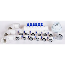 Sūkurinės vonios komplektas sūkurinėms vonioms, siurblys su 12 purkštukų