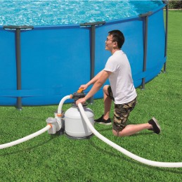 Large powerful sand pump for pools bestway 58486 filter model 2024 timer