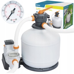 Bestway 58486 smilšu filtra sūknis dārza baseiniem 11355l h taimeris