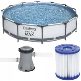 Steel Pro max plieno baseinas 366x76cm 56416 bestway