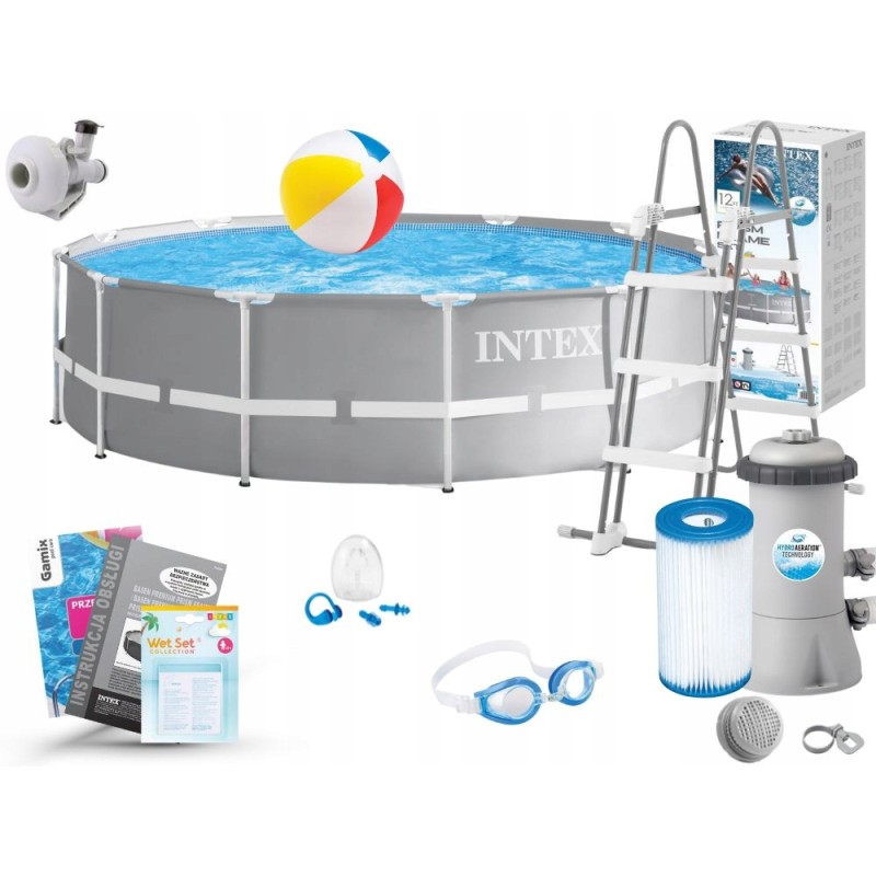 Intex karkasinis sodo baseinas 366x99 26716 12in1
