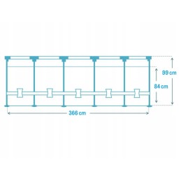 Intex karkasinis sodo baseinas 366x99 26716 12in1