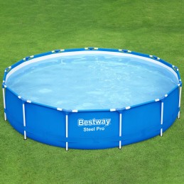 Liela rāmja baseins 396x84cm 8680l bestway sūkņu saime tērauda pro