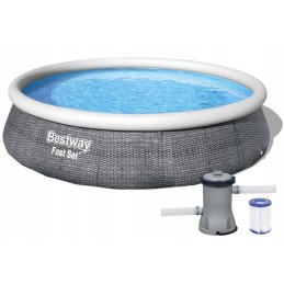 Išsiplečiantis sodo baseinas 396x84 bestway siurblys