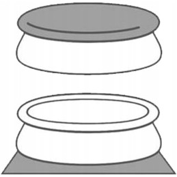 Happy people karkasinis baseino komplektas 450x106cm kopėčios