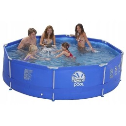 Šeimos rėmo sodo baseinas su pompa, 360x76