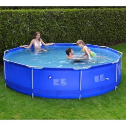 Šeimos rėmo sodo baseinas su pompa, 360x76