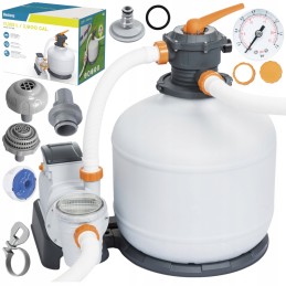 Smėlio filtro siurblys baseinams 11355l h bestway 58486 laikmačio dozatorius