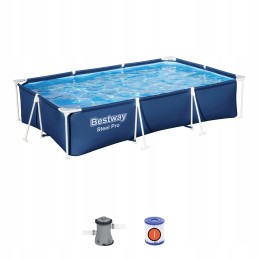 Deluxe terasest profiraamiga bassein 300x201x66 bestway 3in1 filterpump