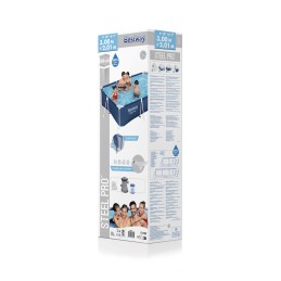 Prabangus plieno profesionalus rėmas baseinas 300x201x66 bestway 3in1 filtro siurblys