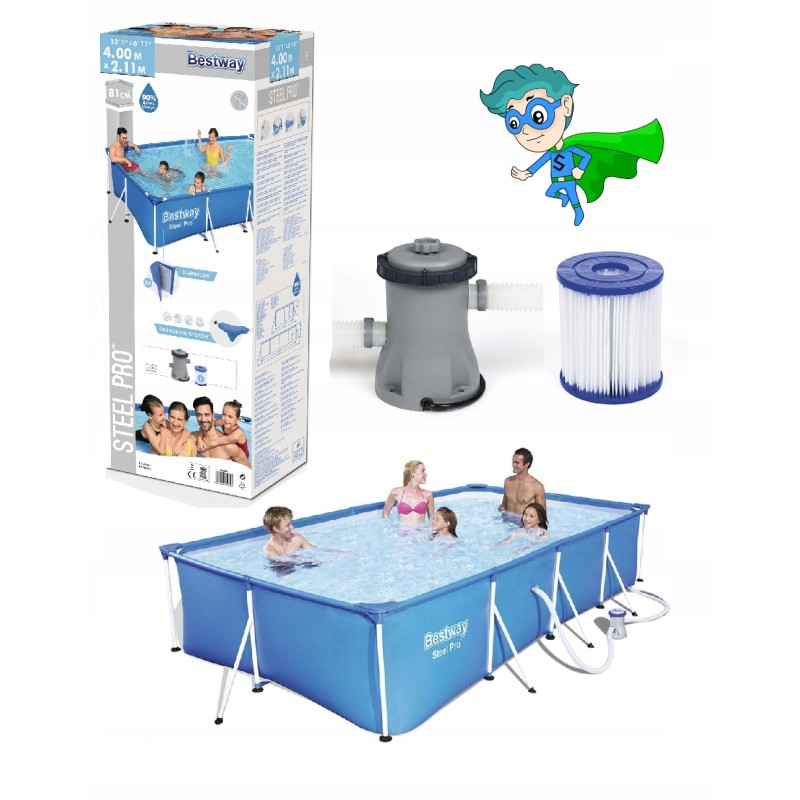 ✳️10in1 premium rėmo baseinas 400x211x81 5700l✳️