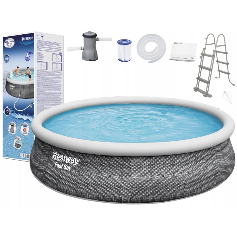 Išsiplečiantis sodo baseinas 457x107 cm bestway 57372