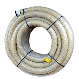 PVC fi 100 drenažo vamzdis iš geotekstilės 50m vamzdis be mufo danga