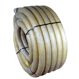 PVC fi 100 drenažo vamzdis iš geotekstilės 50m vamzdis be mufo danga