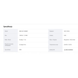 Baseino siurblys 20 000 lh 1300w