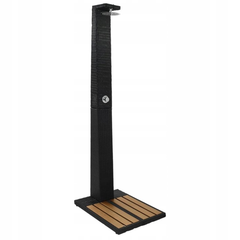 Sodo dušas ir tualetas iš polirotango