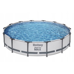 Bestway 56595 tērauda pro max apaļa rāmja baseins ar filtra sūkni 4 2
