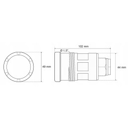 Tabulator lempa seamaid 502785 led rgb 8 2w