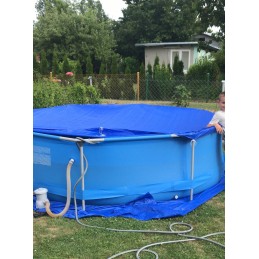 19in1 rėmas sodo baseinas 305x76 siurblio dangčio kilimėlis chloro filtrų rinkinys