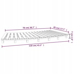 Mullivanni korpus must PE rotangist teras 105 112x45x55cm