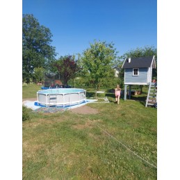 Intex 26702np prizmas rāmja baseins ar filtra sūkni 305cm x 76cm