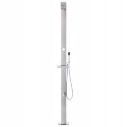 Vidaxl sodo dušas 220 cm nerūdijančio plieno 315939