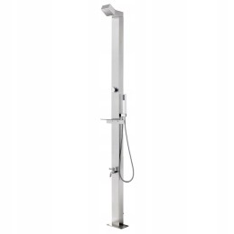 Vidaxl sodo dušas 220 cm nerūdijančio plieno 315939