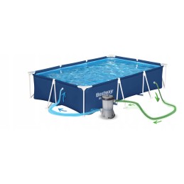 Frame garden pool 300x201x66 cm 16in1 set