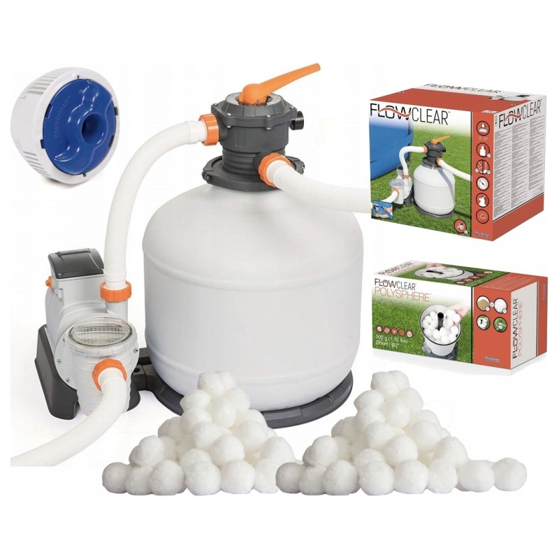 Liivapump Bestway 58486 pallid voolikud pistikud chemconnect 11355 lh