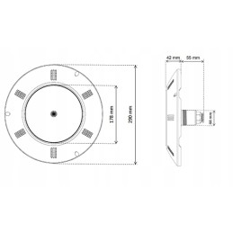 Flat Seamaid lempa 502860 LED balta 13 5 w