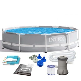 Intex prismakarkassbassein filtripumbaga 305x76cm