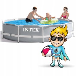 Intex prismakarkassbassein filtripumbaga 305x76cm