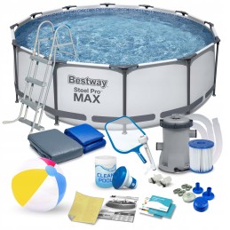 Sodo baseinas, rėmas, 366 x 100 cm, 10-in-1 komplektas