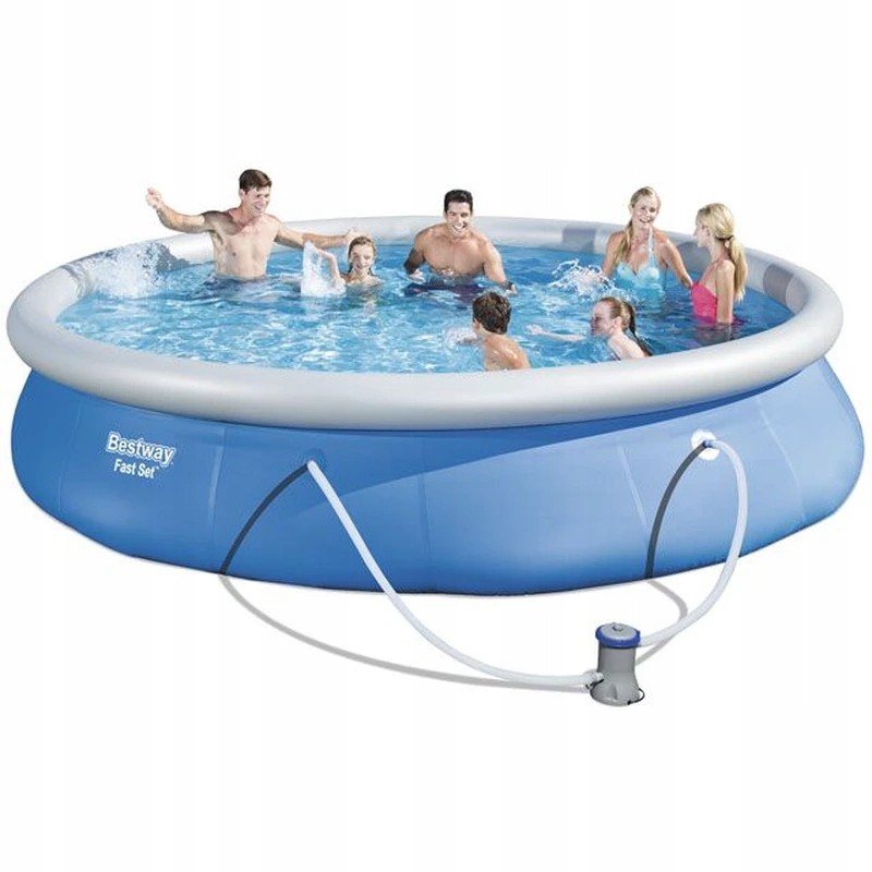 Bestway laisvai pastatomas baseinas 457 x 84 cm su filtru