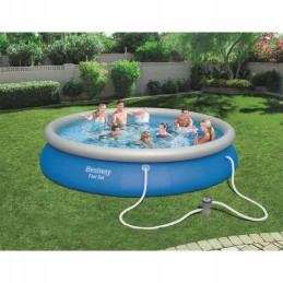 Bestway laisvai pastatomas baseinas 457 x 84 cm su filtru