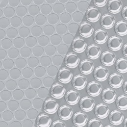 Stačiakampė plaukiojanti saulės folija baseinui, 10x5 m, sidabrinė