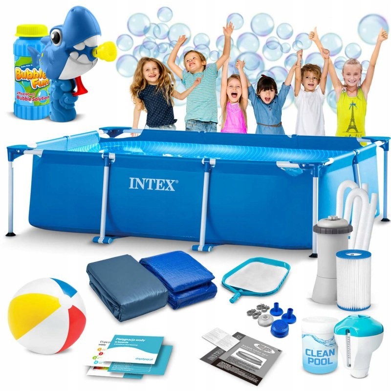 Sodo baseino baseinas 300x200x75cm 15in1 intex28272 bankai be mašinų