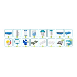 Sodo baseino baseinas 300x200x75cm 15in1 intex28272 bankai be mašinų