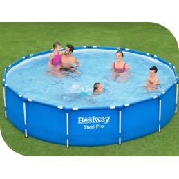 Tērauda dārza baseins 396x84 bestway 5612e ar max sūkni