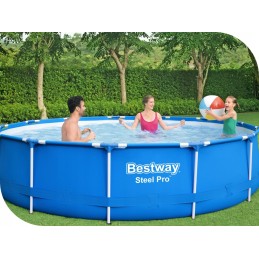 Tērauda dārza baseins 396x84 bestway 5612e ar max sūkni