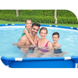 Tērauda dārza baseins 396x84 bestway 5612e ar max sūkni